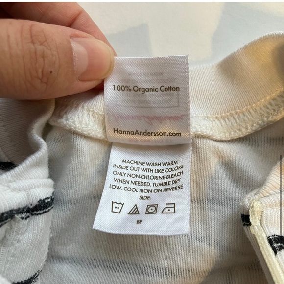 Hanna Andersson Sleeper Baby 2T White Halloween Mummy Zip One Piece Organic - Picture 5 of 5